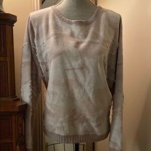 IRO JEANS Zenda camo crewneck long sleeve size Large sweatshirt